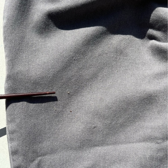 Men's Brixton Pants Gray Solid Reverse 32x32 Flat Front Skate Chino Casual Work - Picture 12 of 15